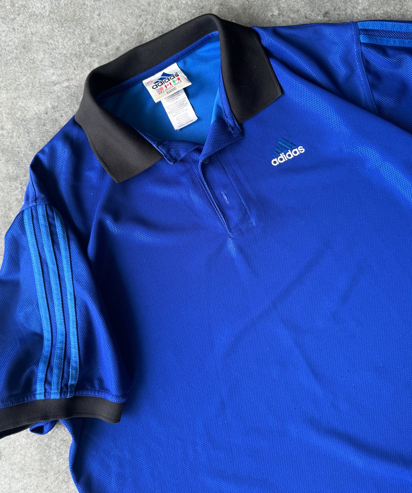 Vintage 90s Adidas Football Polo Shirt (XL)