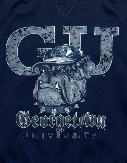 Vintage Georgetown Hoyas University Mascot Sweater (XL)