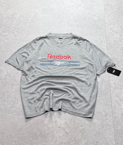 Vintage 80s Reebok Woven Tee (L)