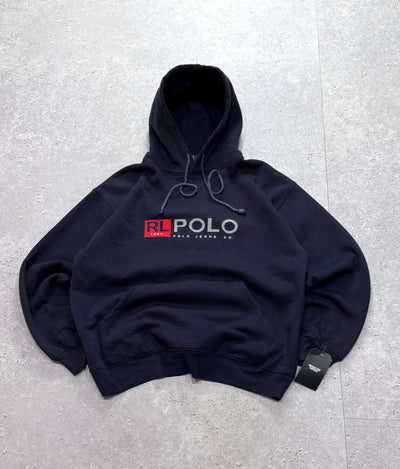 Vintage Polo Ralph Lauren Spellout Hoodie (M)