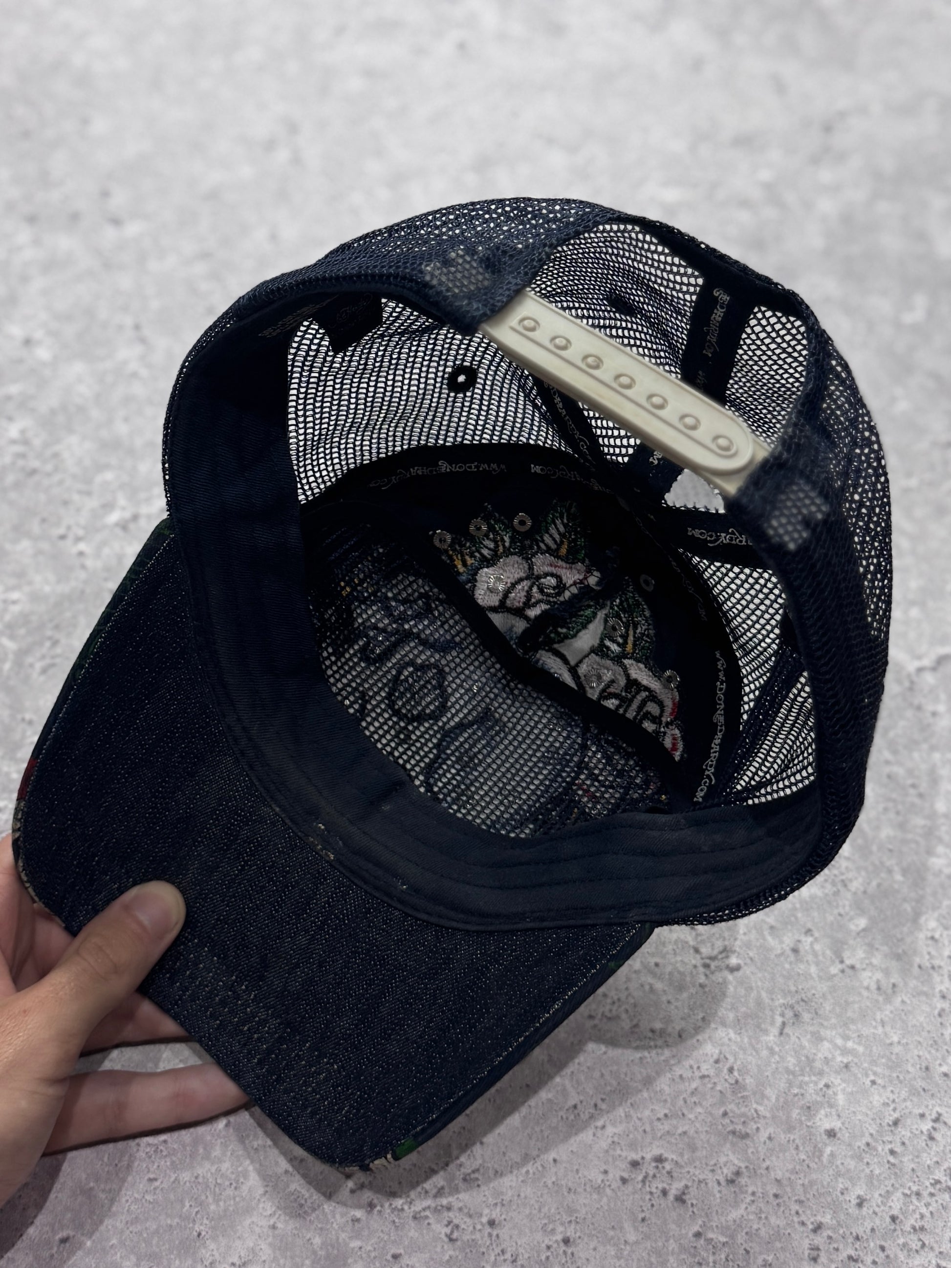 Vintage Y2K Ed Hardy Skull Diamanti Cap
