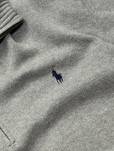 Vintage Polo Ralph Lauren Knitted Quarter Zip Sweater (2XL)