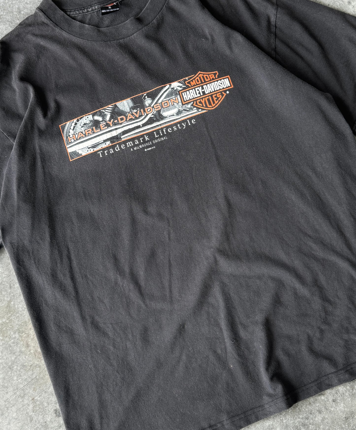 Vintage 00' Harley Davidson Graphic Tee (L)