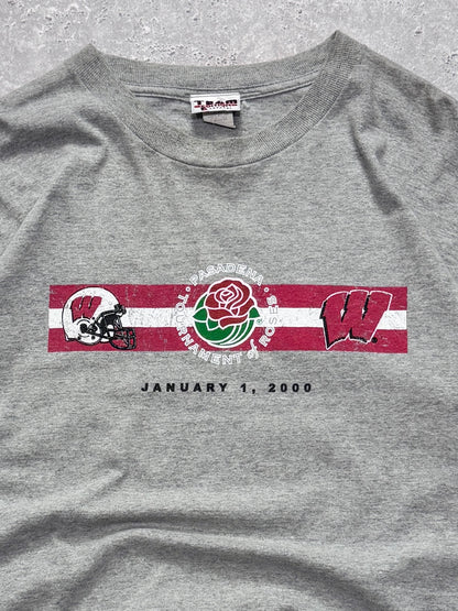 Vintage 2000s Wisconsin Badgers Rose Bowl Tee (XL)