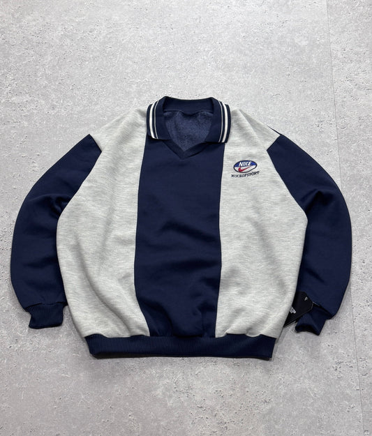 Vintage 90s Nike of Sport Embroidered Sweater (L)