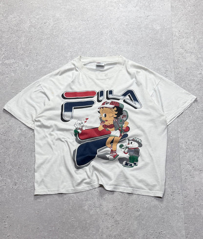 Vintage 90s Fila X Betty Boop Streetwear Tee (XL)