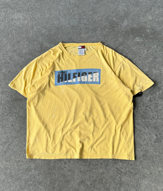 Vintage 90s Tommy Hilfiger Box Logo Tee (L)