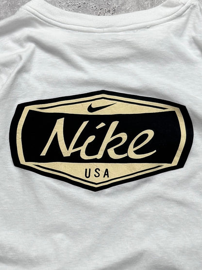 Vintage 90s Nike USA Logo Tee (L)