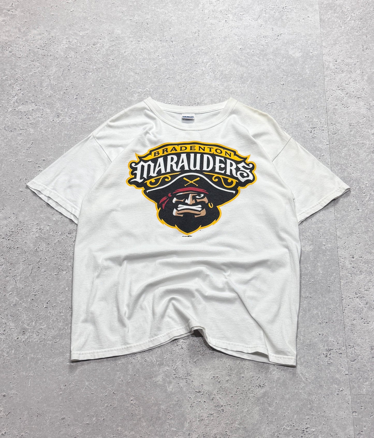 Vintage Bradenton Marauders Graphic Baseball Tee (L)