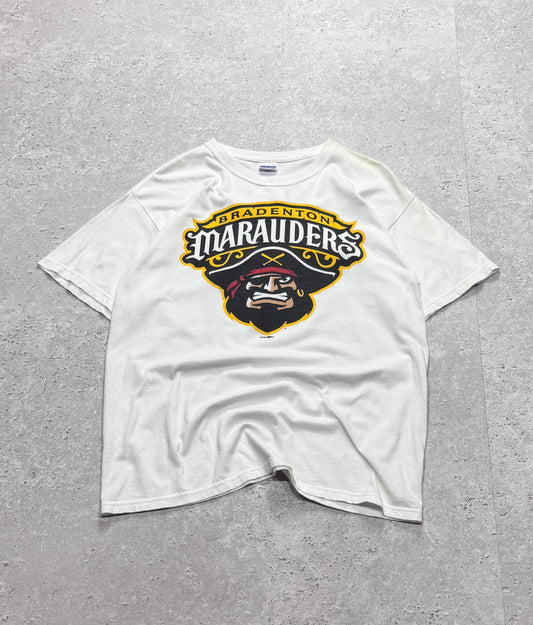 Vintage Bradenton Marauders Graphic Baseball Tee (L)