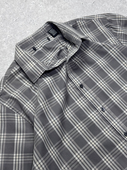 Vintage 2000s Plaid Button Up Shirt (XL)