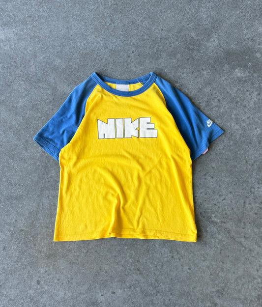 Vintage 00s Nike Two Tone Baby Tee (M)