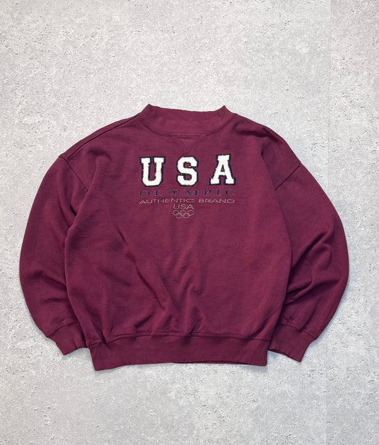 Vintage USA Olympics Embroidered Sweater (2XL)