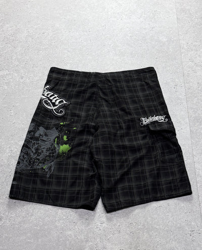Vintage Y2K Billabong Plaid Boardshorts (36”)