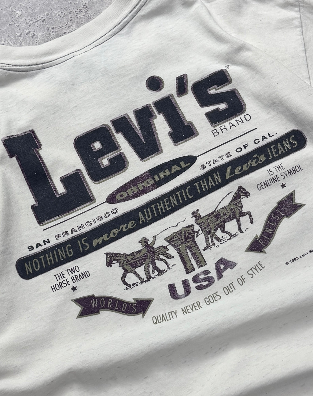 Vintage 1993 Levi Strauss Branded Tee (XL)