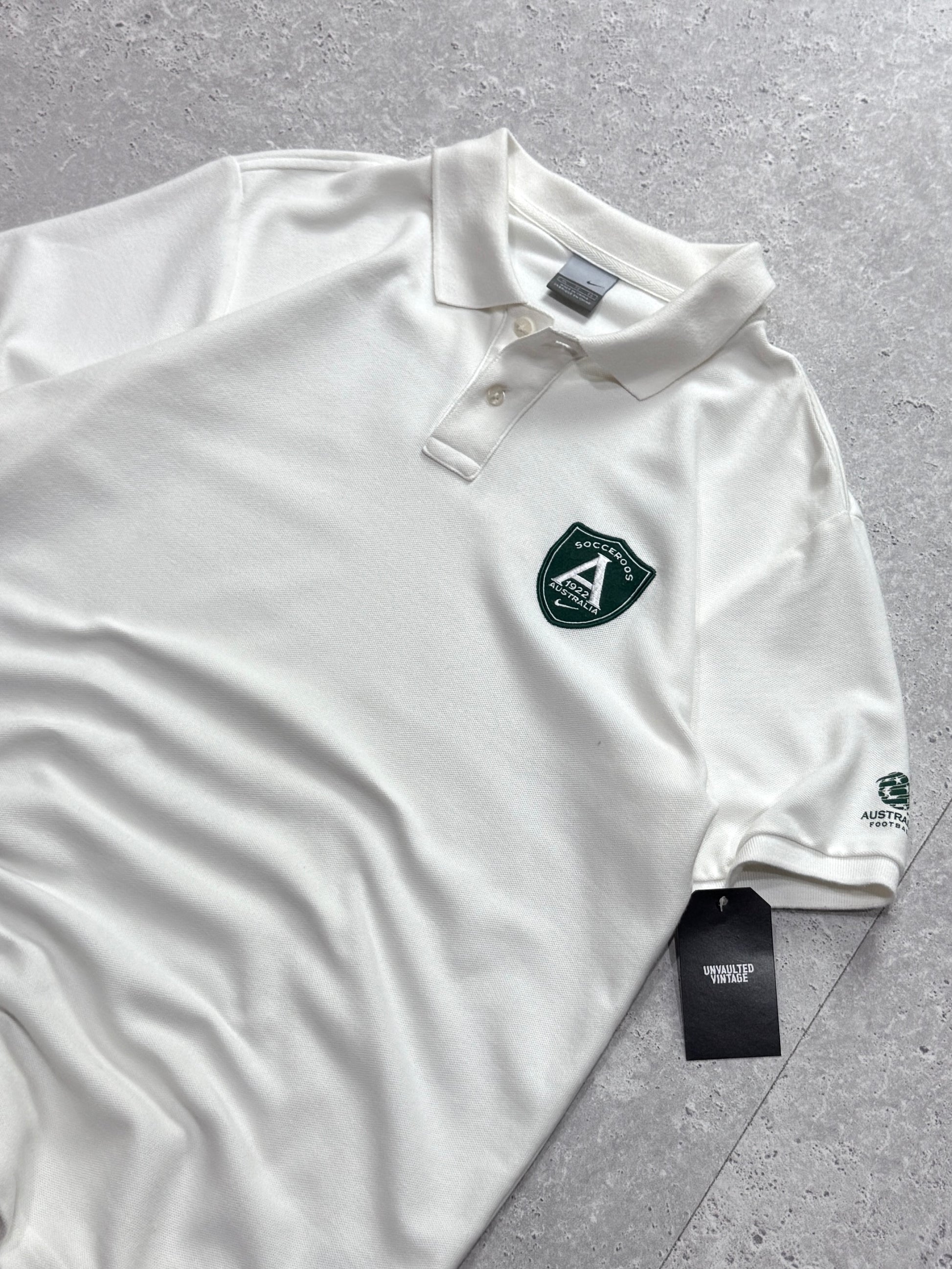 Vintage 2000s Nike X Australian Socceroos Football Polo Shirt (L)