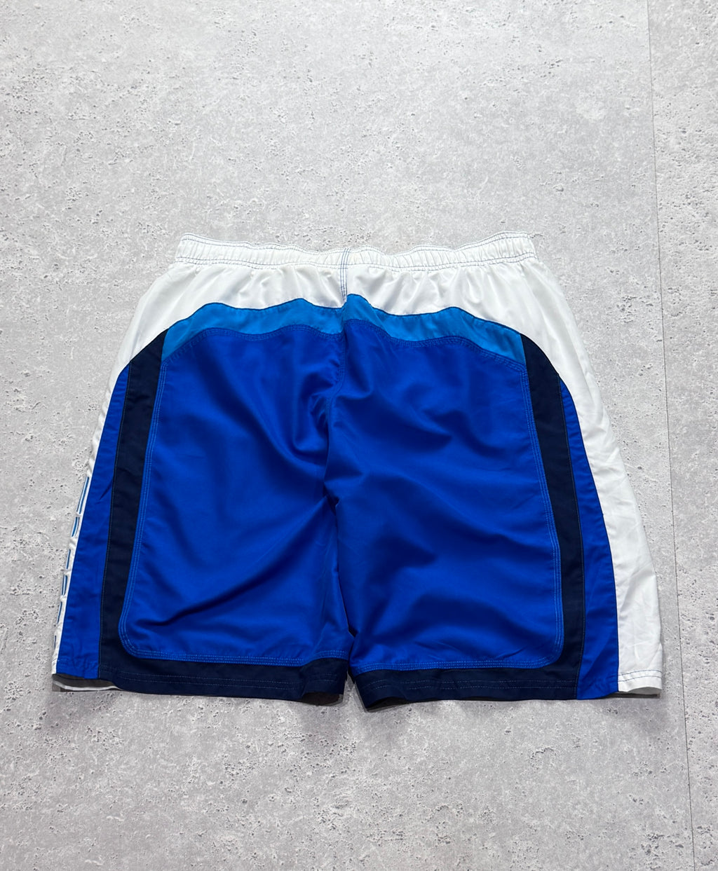 Vintage 2000s Nike Spellout Track Shorts (L)