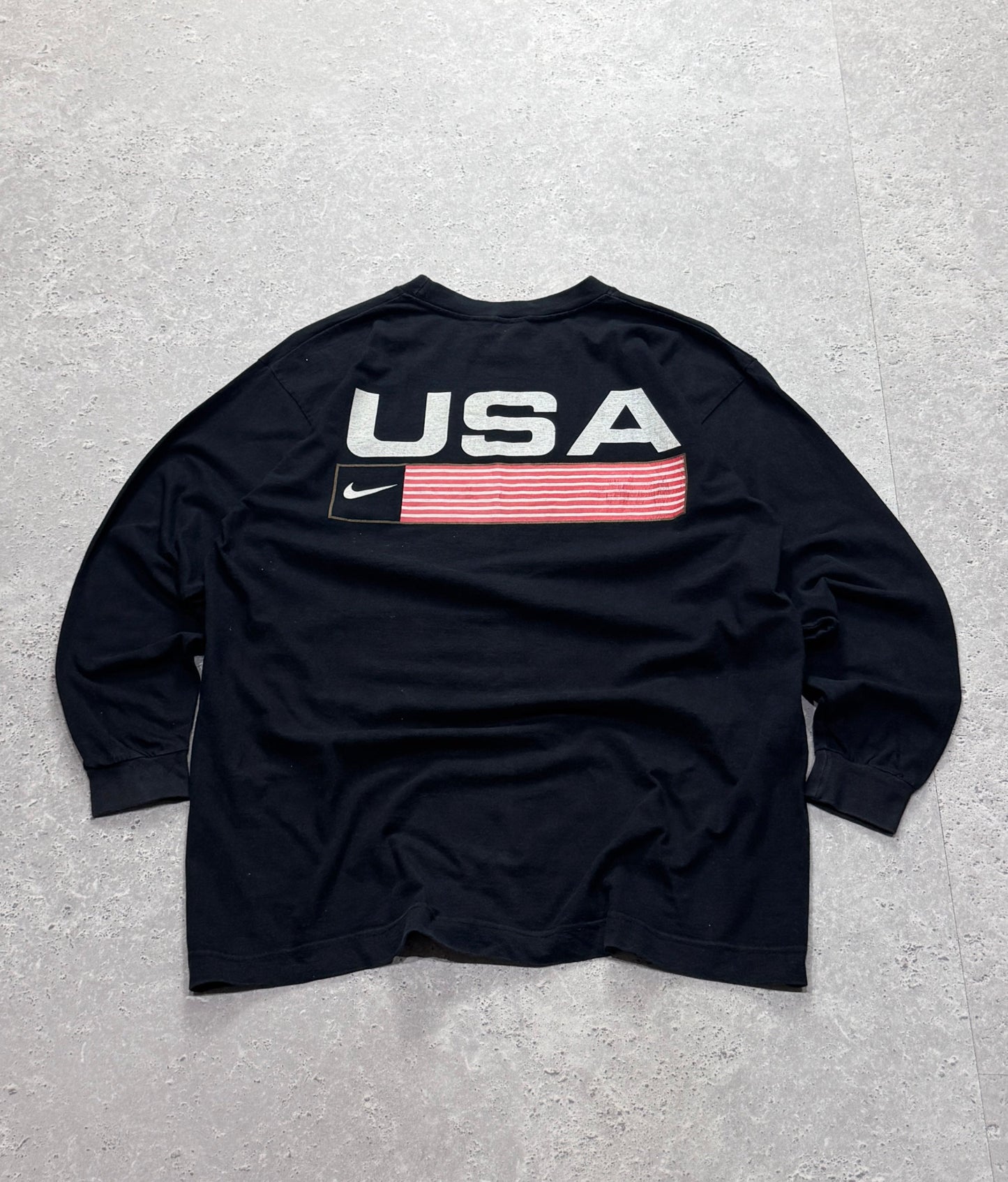 Vintage 90s Nike USA Long Sleeve Tee (L)