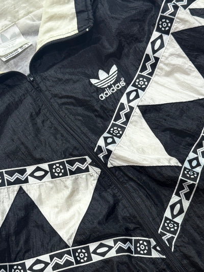 Vintage 90s Adidas Patterned Windbreaker Jacket (L)