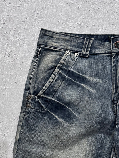 Vintage Y2K Grunge Super Baggy Jorts (32")