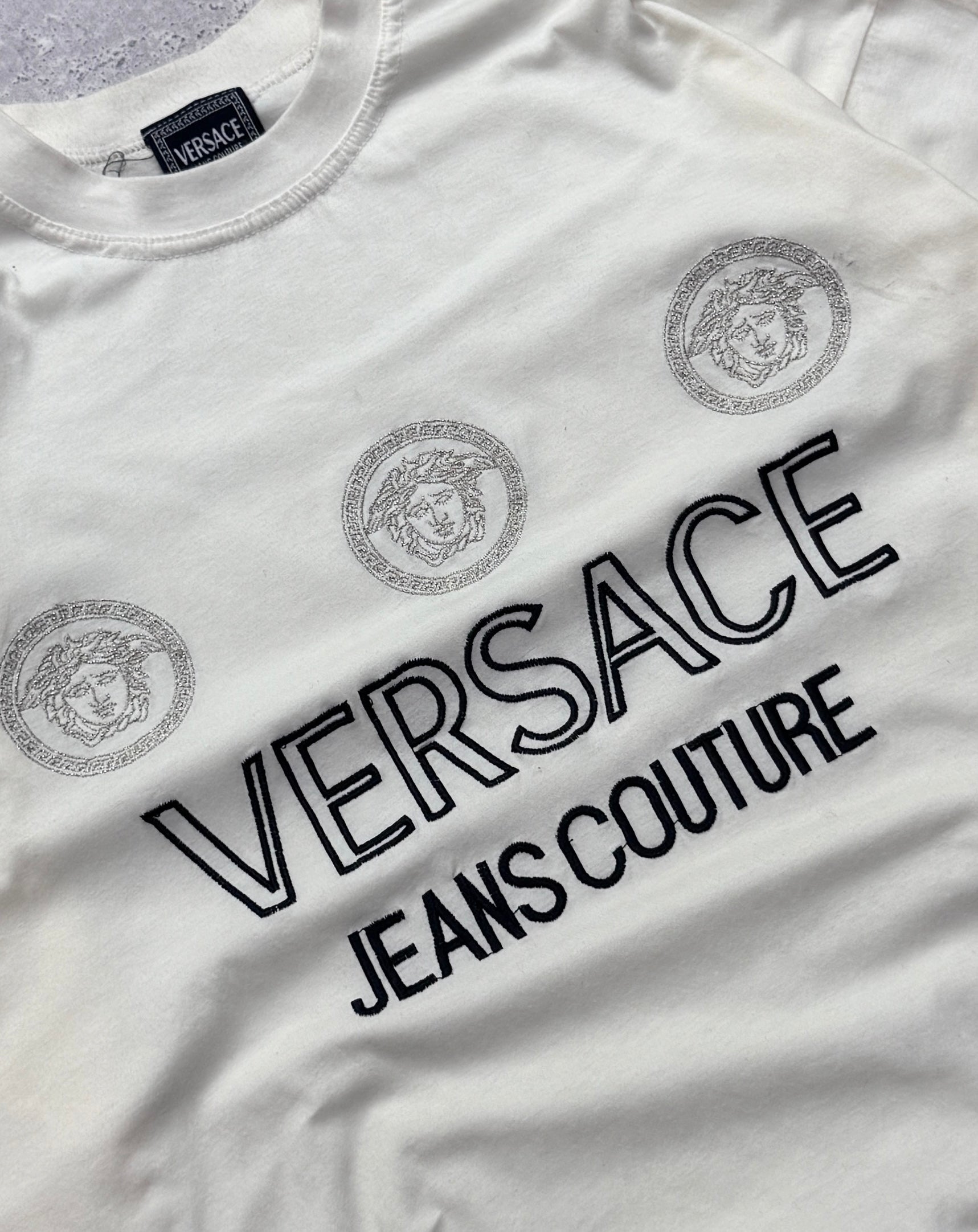 Vintage Versace Jeans Couture Logo Tee (XL)