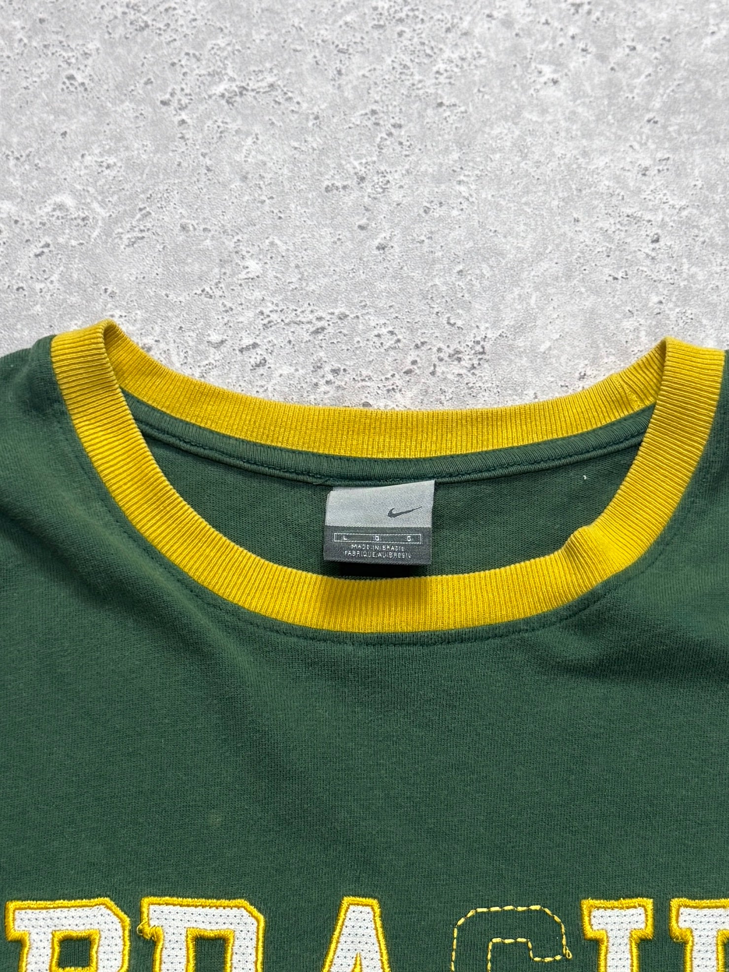 Vintage Nike X Brasil Embroidered Long Sleeve Tee (L)