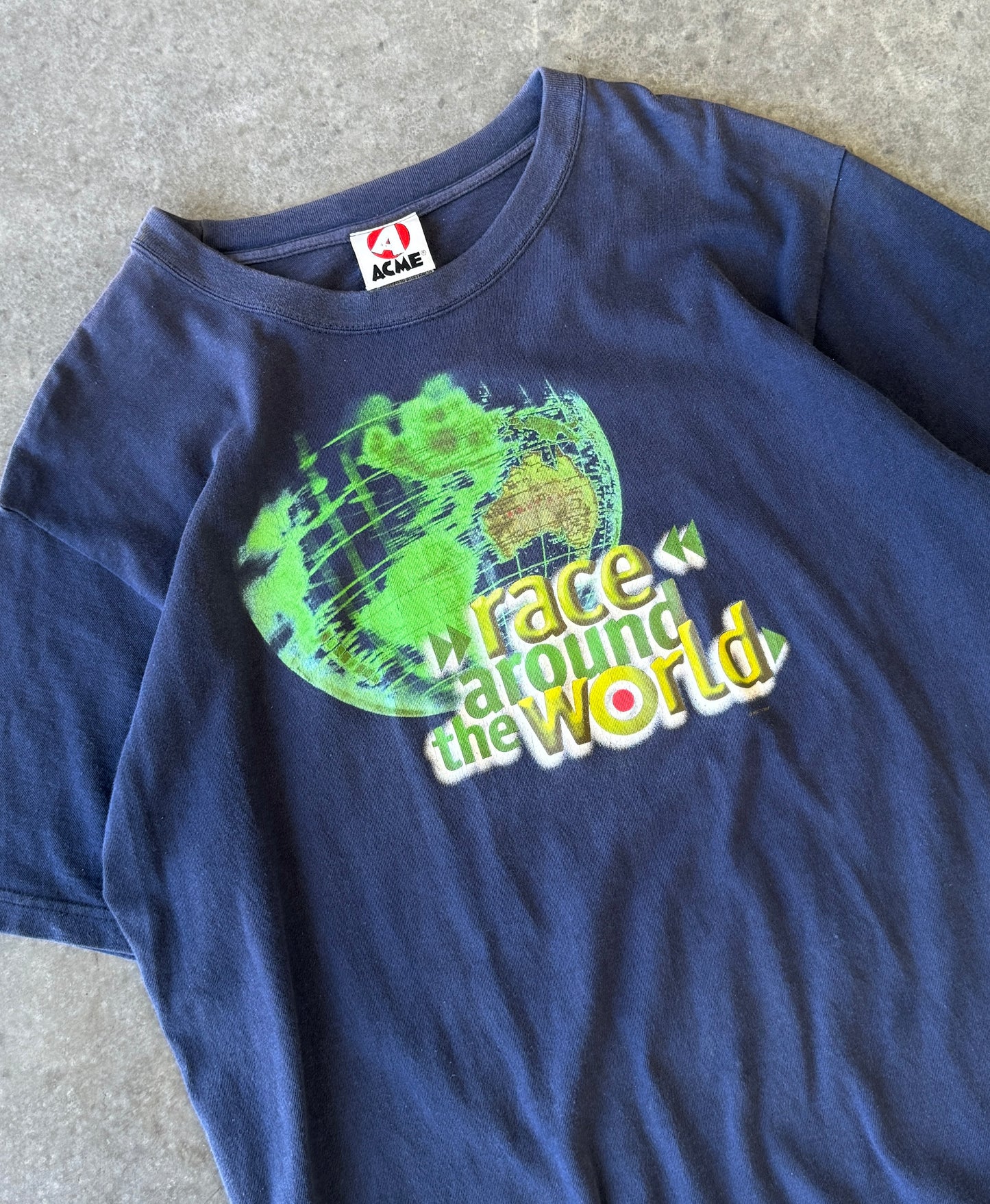 Vintage 90s Race Around The World Television Series Tee (XL)