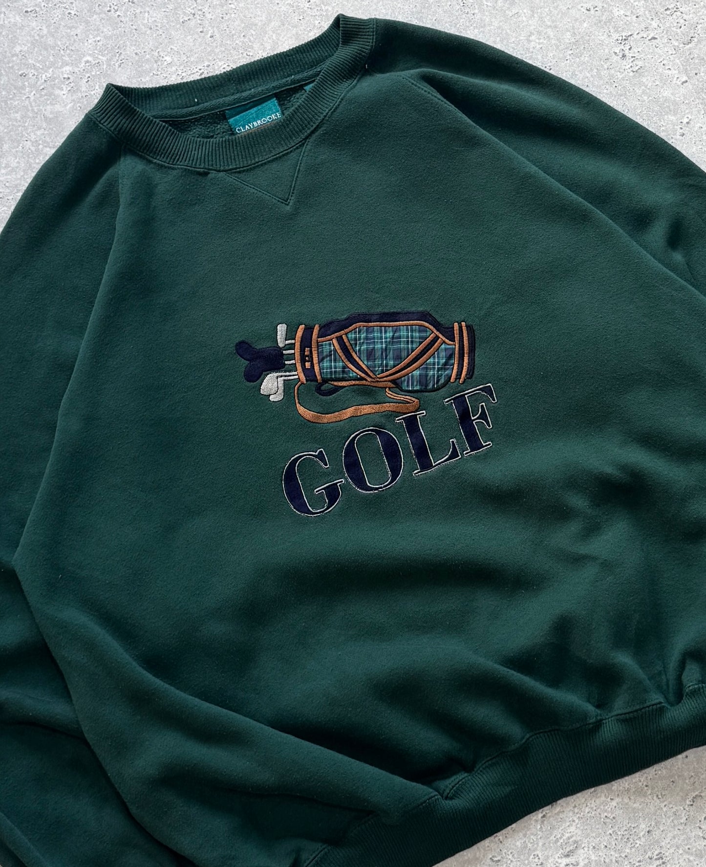 Vintage 00s Golf Embroidered Sweater (L)