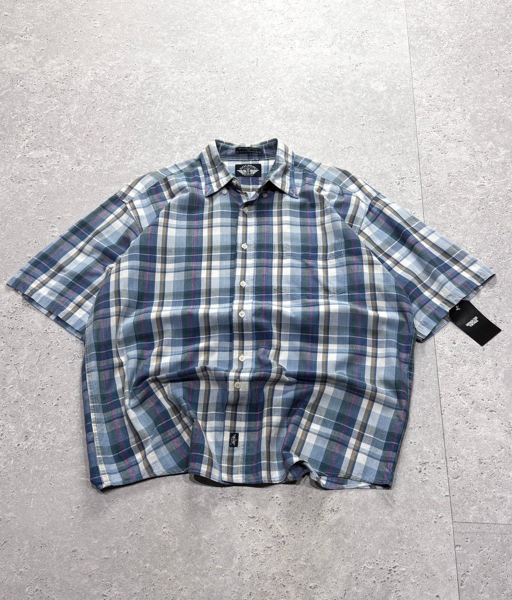 Vintage 90s Plaid Button Up Shirt (2XL)