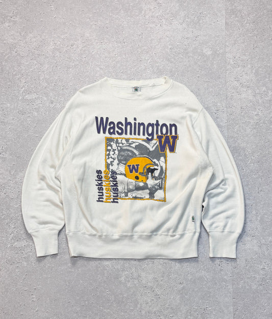 Vintage 90s Washington Huskies College Sweater (2XL)