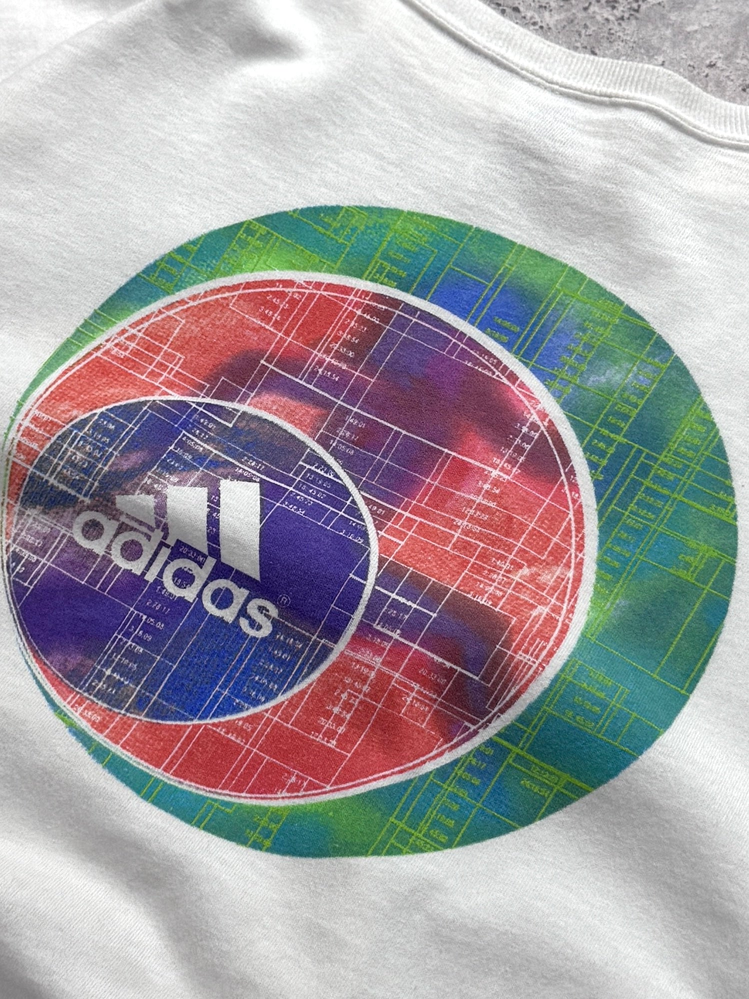 Vintage 90s Adidas Logo Tee (M)