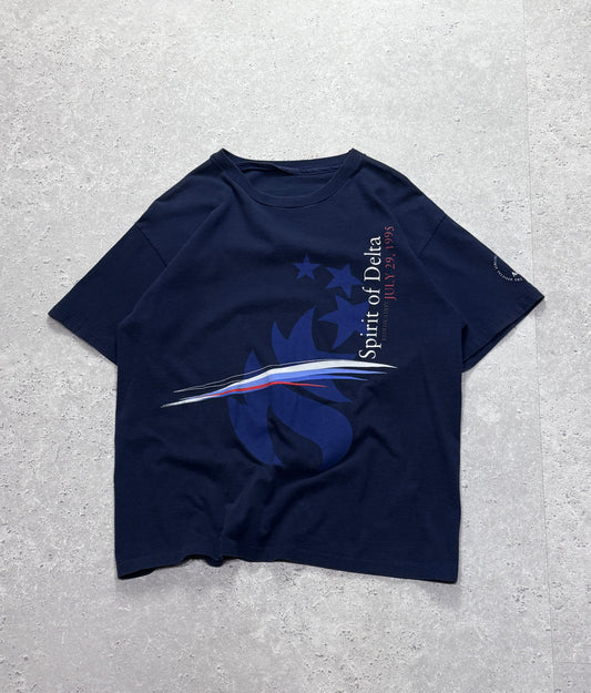 Vintage 90s Delta Airlines Aeroplane Tee (M)