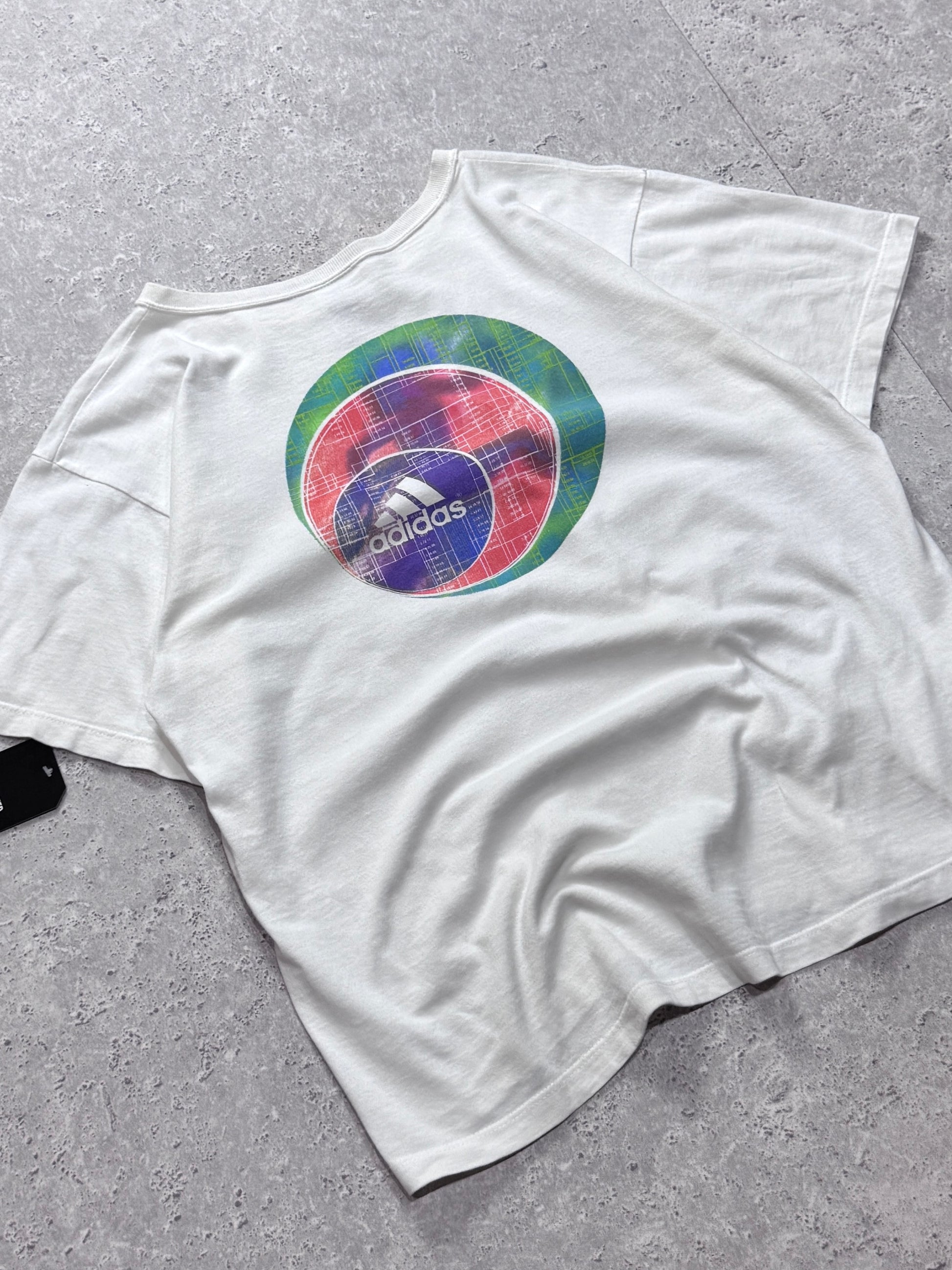 Vintage 90s Adidas Logo Tee (M)