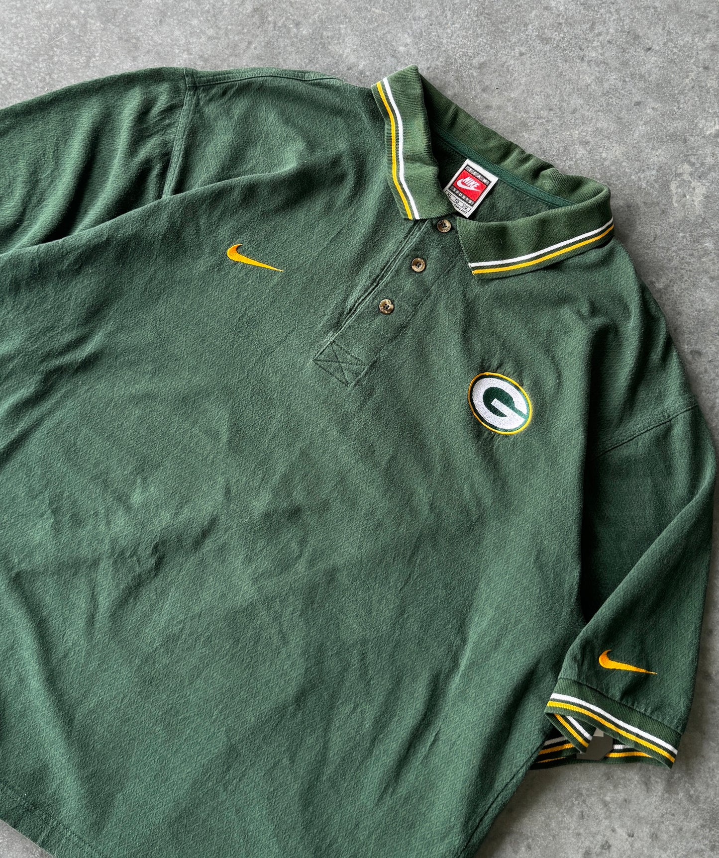 Vintage Nike x Greenbay Packers Embroidered Polo Shirt (L)