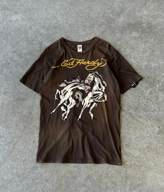 Vintage Ed Hardy Y2K Horses Tee (L)