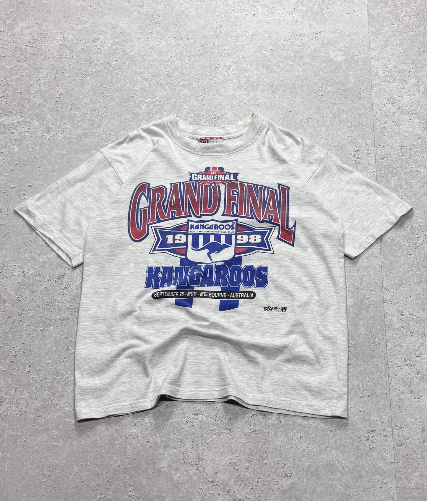 Vintage 1998 North Melbourne Kangaroos AFL Grand Final Tee (M)