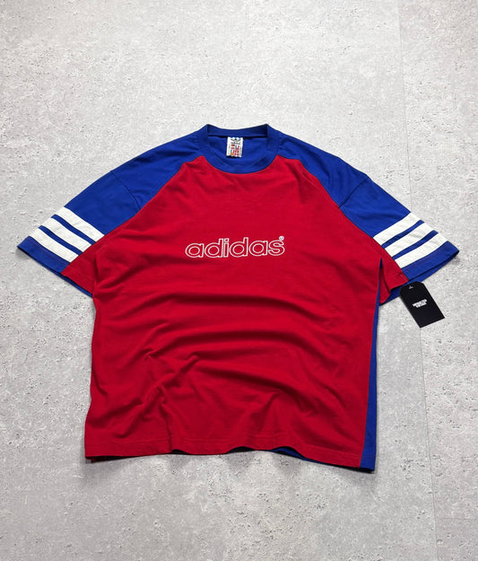 Vintage 80s Adidas Logo Tee (XL)