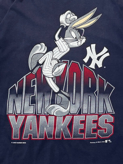 Vintage 1995 New York Yankees X Bugs Bunny Looney Tunes Tee (L)