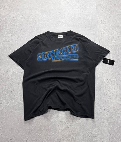 Vintage 90s WWF Steve Austin "Stone Cold Blooded" Tee (XL)