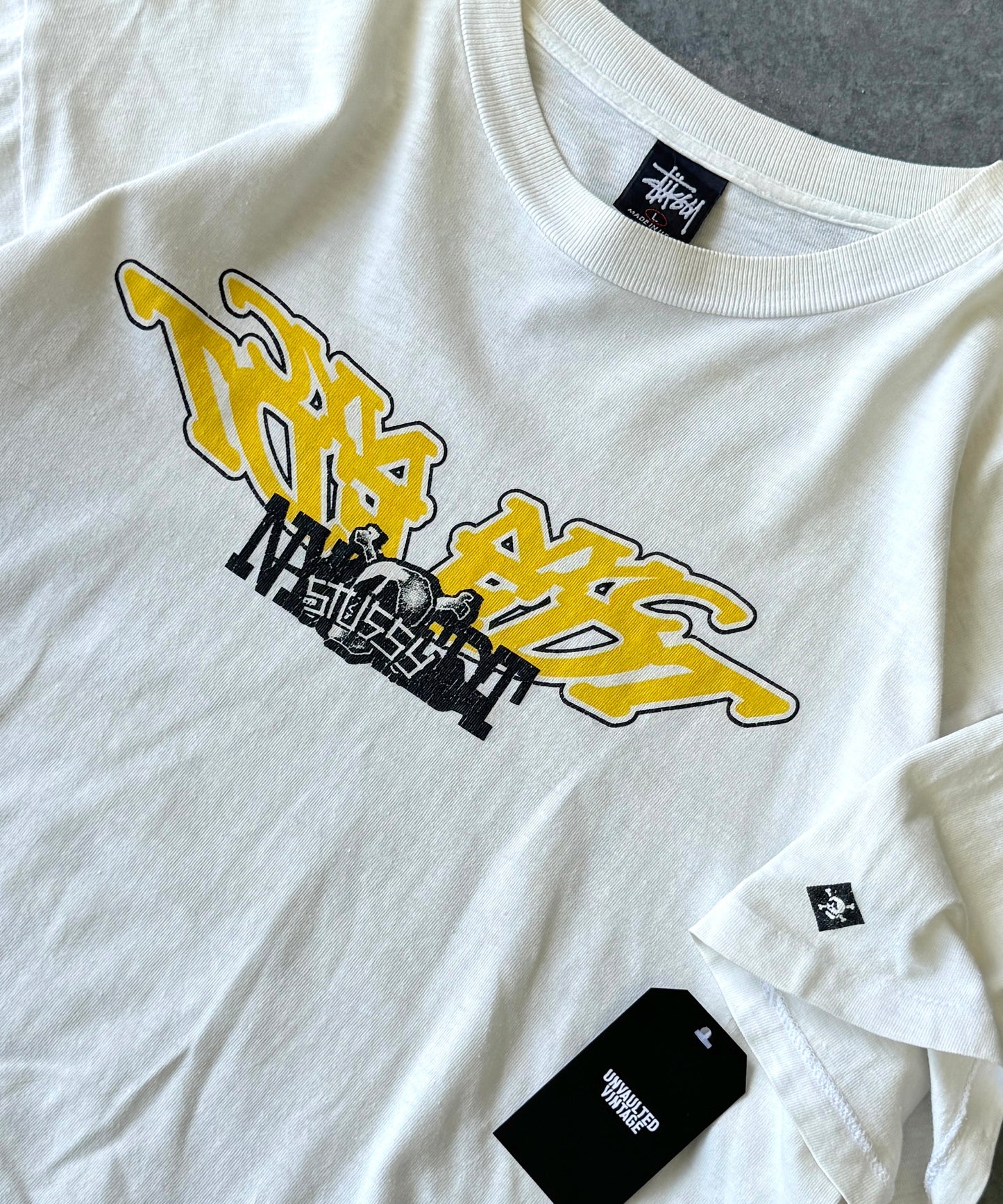 Vintage 90s Stussy Graffiti Streetwear Tee (L)