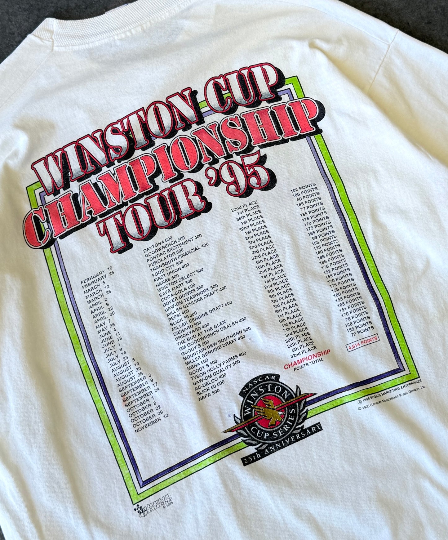 Vintage 95' Winston Cup Du Pont Racing Tee (XL)