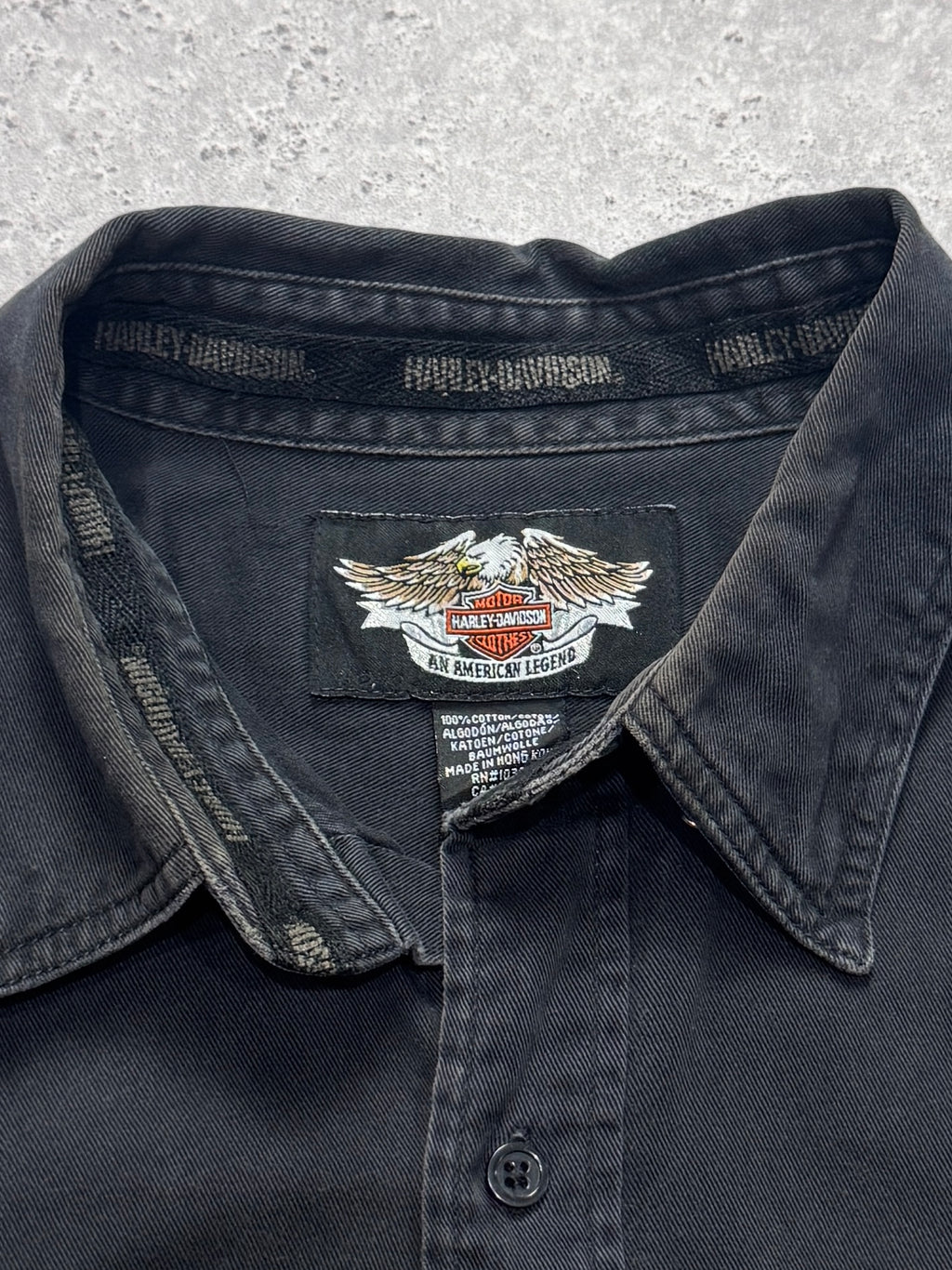 Vintage Harley Davidson Button Up Shirt (L)