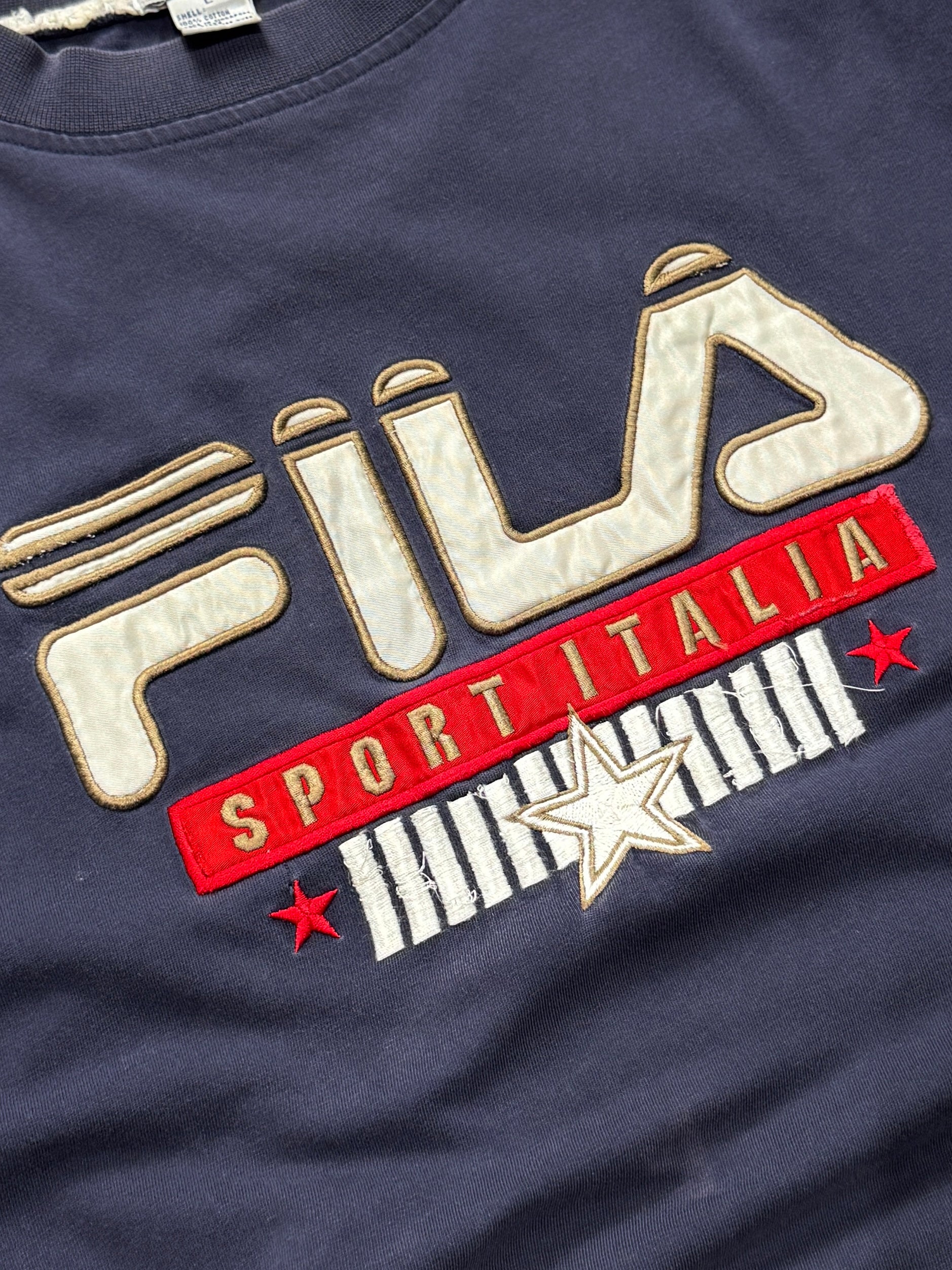 Vintage 90s Fila Embroidered Tee (XL)