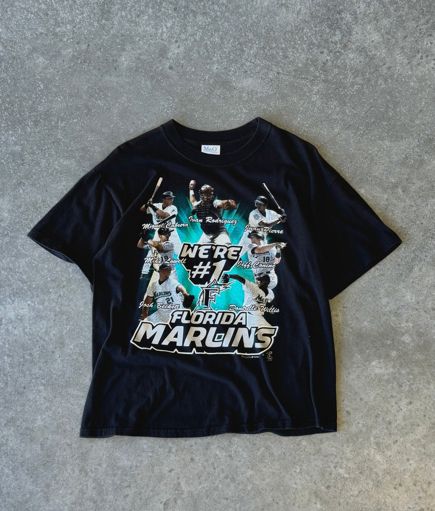 Vintage 00s Florida Marlins Players Tee (M)