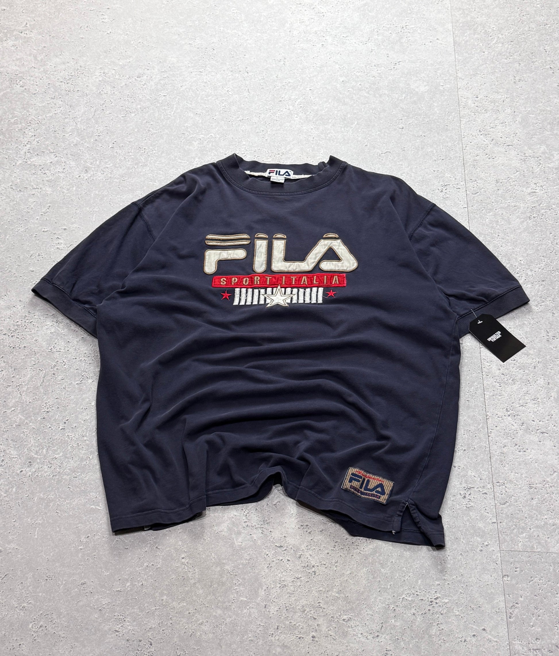 Vintage 90s Fila Embroidered Tee (XL)
