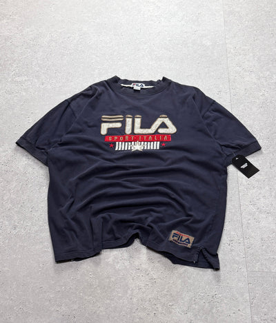 Vintage 90s Fila Embroidered Tee (XL)