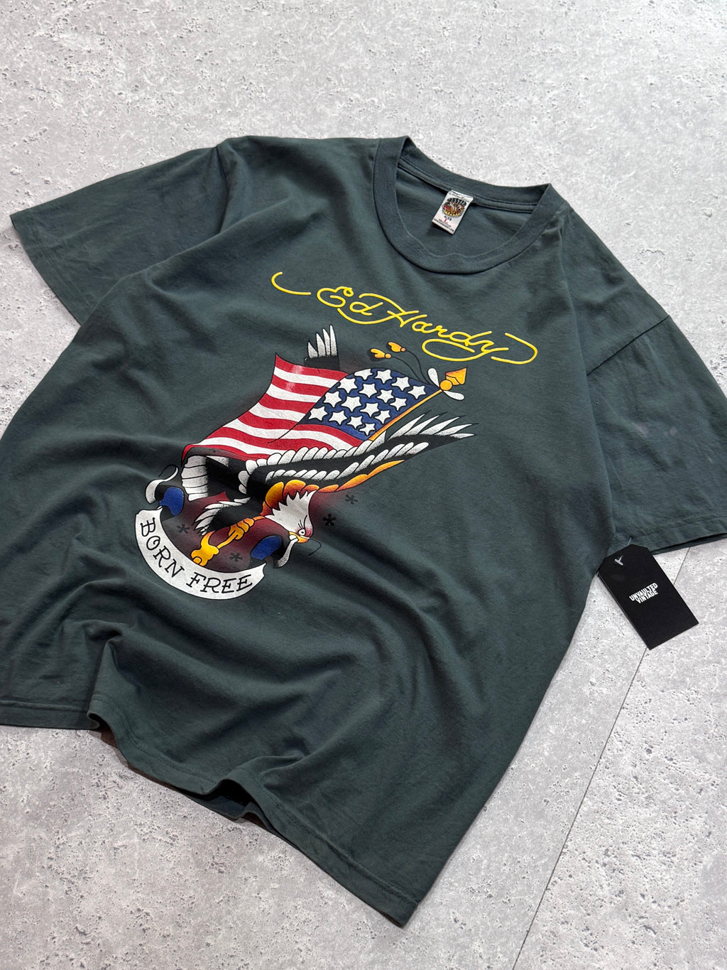Vintage Y2K Ed Hardy Graphic Tee (L)