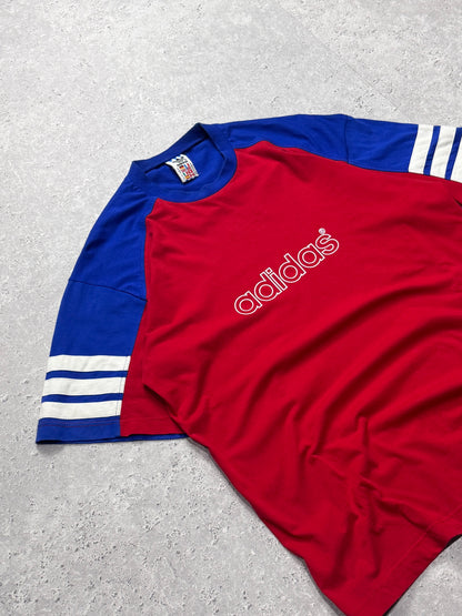 Vintage 80s Adidas Logo Tee (XL)