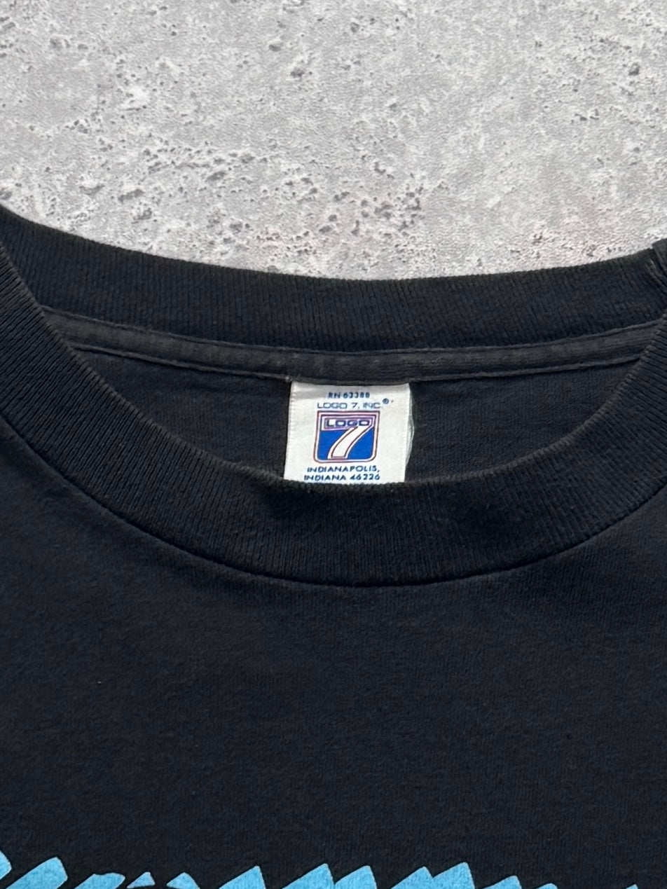 Vintage 90s Indiana Pacers NBA Logo Tee (L)
