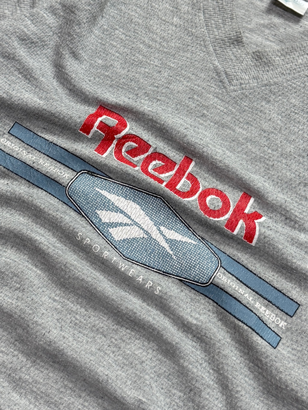 Vintage 80s Reebok Woven Tee (L)
